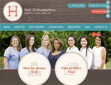 Tablet Screenshot of hallortho.com